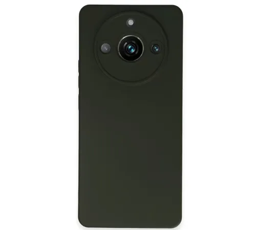 Realme 11 Pro Kılıf Nano içi Kadife Silikon - Koyu Yeşil