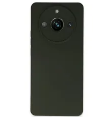 Realme 11 Pro Kılıf Nano içi Kadife Silikon - Koyu Yeşil