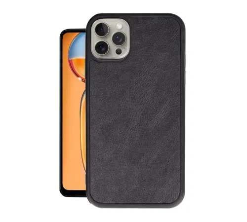 Apple iPhone 14 Pro Kılıf Aras Deri Kapak - Siyah