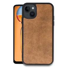 Apple iPhone 15 Kılıf Aras Deri Kapak - Taba