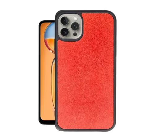 Apple iPhone 15 Pro Max Kılıf Aras Deri Kapak - Kırmızı