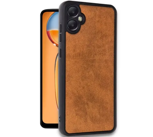 Samsung Galaxy A05 Kılıf Aras Deri Kapak - Taba