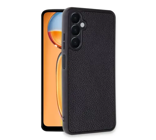 Samsung Galaxy A05S Kılıf Aras Deri Kapak - Siyah
