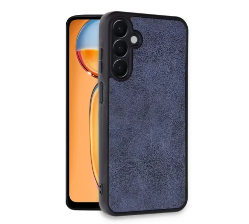 Samsung Galaxy A35 5G Kılıf Aras Deri Kapak - Lacivert