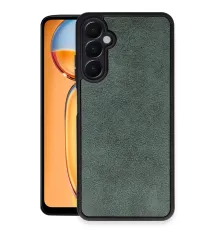Samsung Galaxy A35 5G Kılıf Aras Deri Kapak - Koyu Yeşil