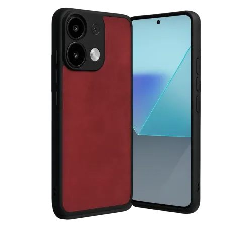 Xiaomi Redmi Note 13 Pro 4G Kılıf Aras Deri Kapak - Kırmızı
