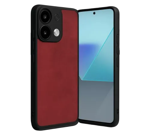 Xiaomi Redmi Note 13 Pro 4G Kılıf Aras Deri Kapak - Kırmızı