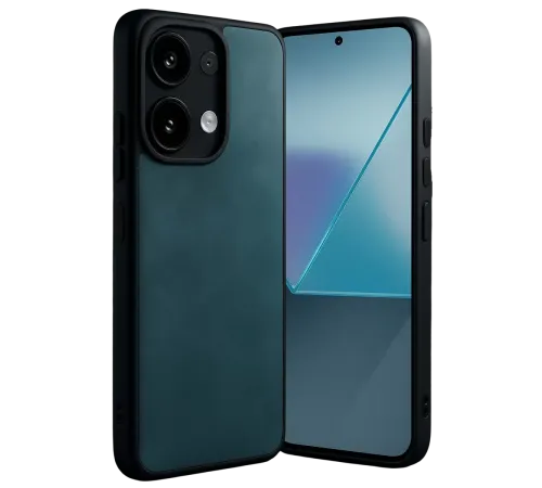 Xiaomi Redmi Note 13 Pro 5G Kılıf Aras Deri Kapak - Koyu Yeşil