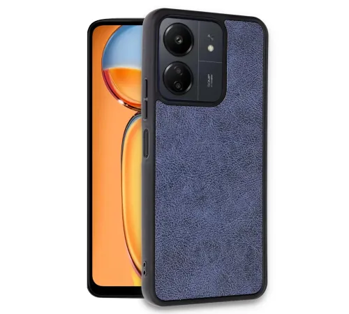 Xiaomi Redmi 13C Kılıf Aras Deri Kapak - Lacivert