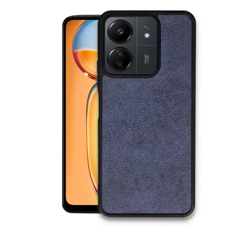 Xiaomi Redmi 13C Kılıf Aras Deri Kapak - Lacivert