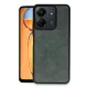 Xiaomi Redmi 13C Kılıf Aras Deri Kapak - Koyu Yeşil