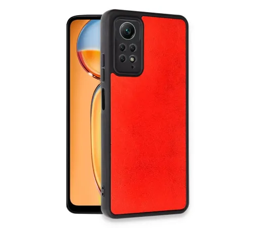 Xiaomi Redmi Note 12 Pro 4G Kılıf Aras Deri Kapak - Kırmızı