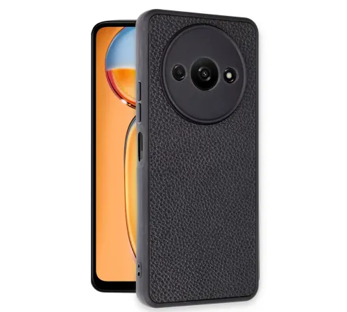 Xiaomi Redmi A3 4G Kılıf Aras Deri Kapak - Siyah