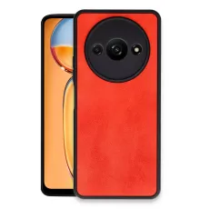 Xiaomi Redmi A3 4G Kılıf Aras Deri Kapak - Kırmızı