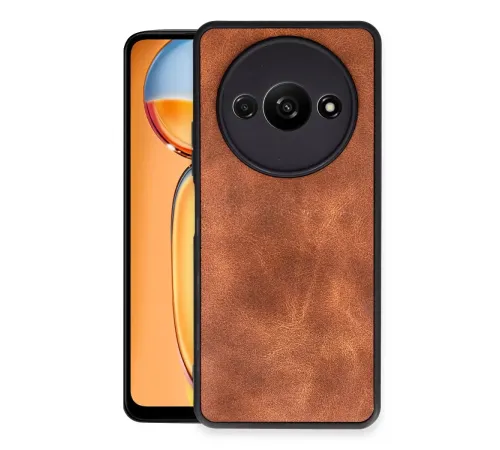 Xiaomi Redmi A3 4G Kılıf Aras Deri Kapak - Taba