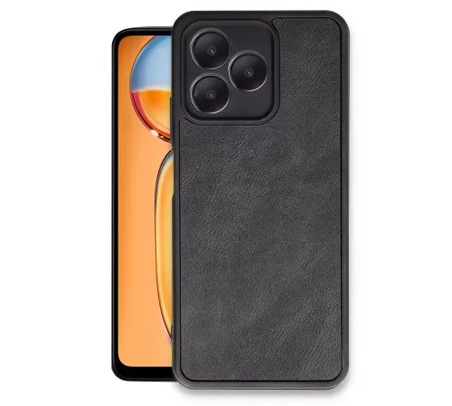 Realme Note 50 4G Kılıf Aras Deri Kapak - Siyah