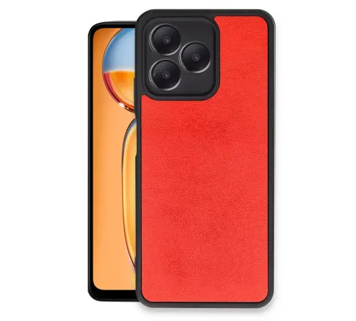 Realme Note 50 4G Kılıf Aras Deri Kapak - Kırmızı
