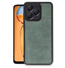 Realme Note 50 4G Kılıf Aras Deri Kapak - Koyu Yeşil