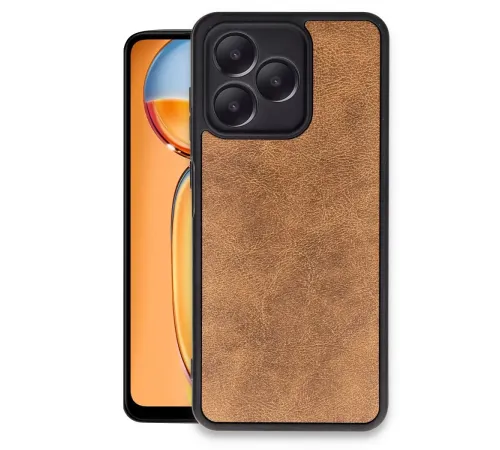 Realme Note 50 4G Kılıf Aras Deri Kapak - Taba