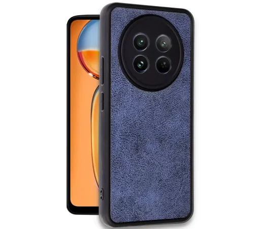 Realme 12 5G Kılıf Aras Deri Kapak - Lacivert