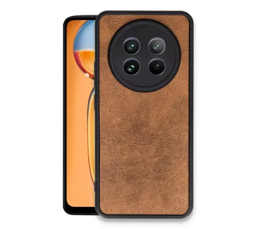 Realme 12 5G Kılıf Aras Deri Kapak - Taba
