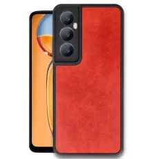Realme C65 Kılıf Aras Deri Kapak - Kırmızı
