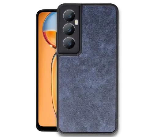 Realme C65 Kılıf Aras Deri Kapak - Lacivert