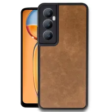 Realme C65 Kılıf Aras Deri Kapak - Taba