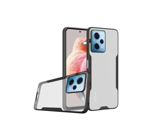 Xiaomi Redmi Note 12 5G Kılıf Platin Silikon - Siyah