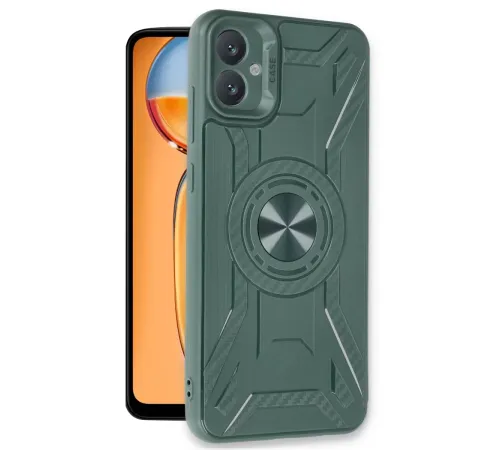 Samsung Galaxy A05 Kılıf Lincoln Silikon - Koyu Yeşil