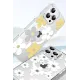 Apple iPhone 14 Floral Magsafe Kapak - Beyaz