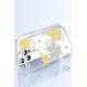 Apple iPhone 14 Pro Max Floral Magsafe Kapak - Beyaz