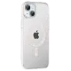 Apple iPhone 14 Move Taşlı Magsafe Kapak - Gümüş