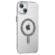 Apple iPhone 14 Move Taşlı Magsafe Kapak - Siyah