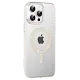Apple iPhone 15 Pro Max Move Taşlı Magsafe Kapak - Pembe