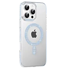 Apple iPhone 16 Pro Max Move Taşlı Magsafe Kapak - Mavi
