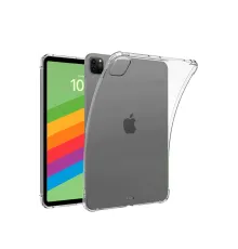 Apple iPad Pro 13 (2024) Kılıf Anti Shock Tablet Silikon - Şeffaf