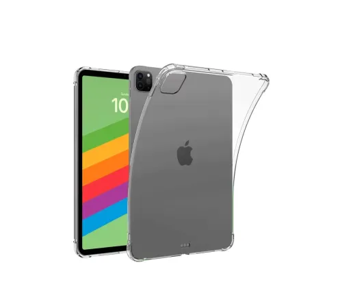 Apple iPad Pro 13 (2024) Kılıf Anti Shock Tablet Silikon - Şeffaf