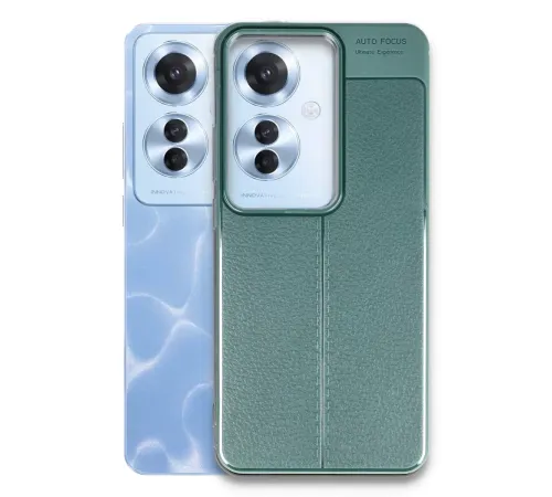 Reno 11F Kılıf Auto Focus Kapak - Koyu Yeşil