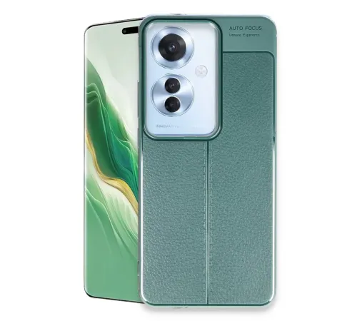 Reno 11F Kılıf Auto Focus Kapak - Koyu Yeşil
