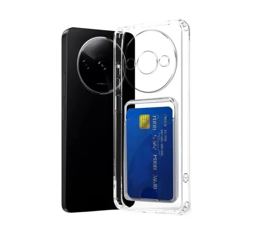 Xiaomi Redmi A3 4G Kılıf Kart Şeffaf Silikon - Şeffaf
