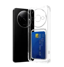 Xiaomi Redmi A3 4G Kılıf Kart Şeffaf Silikon - Şeffaf