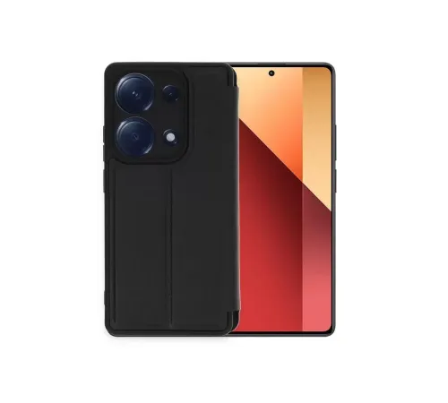 Xiaomi Redmi Note 13 Pro 4G Kılıf Flip Cover - Siyah
