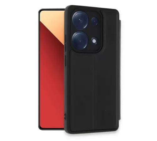 Xiaomi Redmi Note 13 Pro 4G Kılıf Flip Cover - Siyah