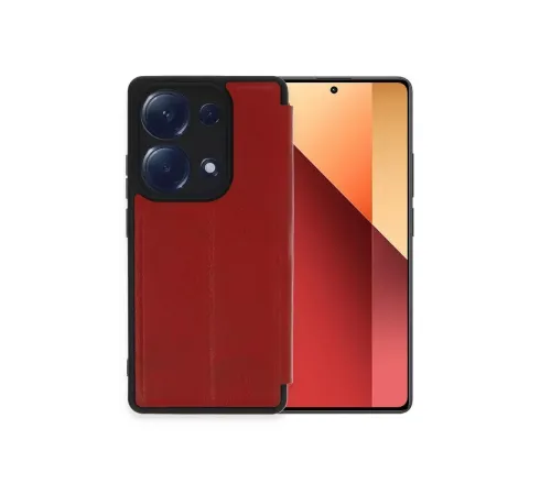 Xiaomi Redmi Note 13 Pro 4G Kılıf Flip Cover - Kırmızı