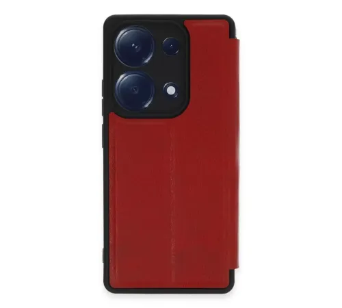 Xiaomi Redmi Note 13 Pro 4G Kılıf Flip Cover - Kırmızı