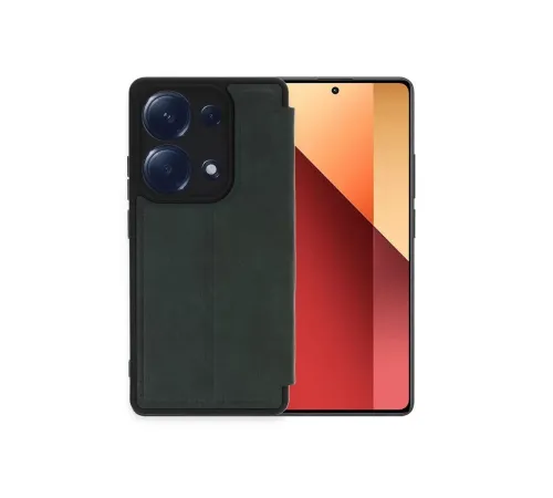 Xiaomi Redmi Note 13 Pro 4G Kılıf Flip Cover - Koyu Yeşil