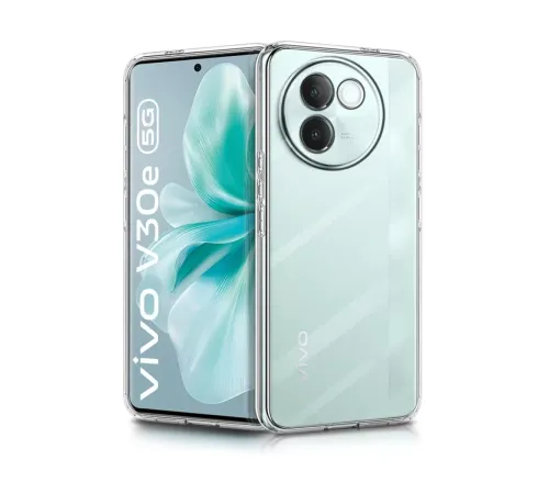 Vivo V30e Kılıf Lüx Şeffaf Silikon