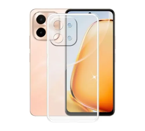 Vivo Y28 Kılıf Lüx Şeffaf Silikon