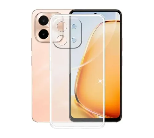 Vivo Y28 Kılıf Lüx Şeffaf Silikon